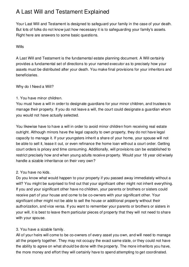 ontario will template a last will and testament explained ontario will template a last will and testament explained
