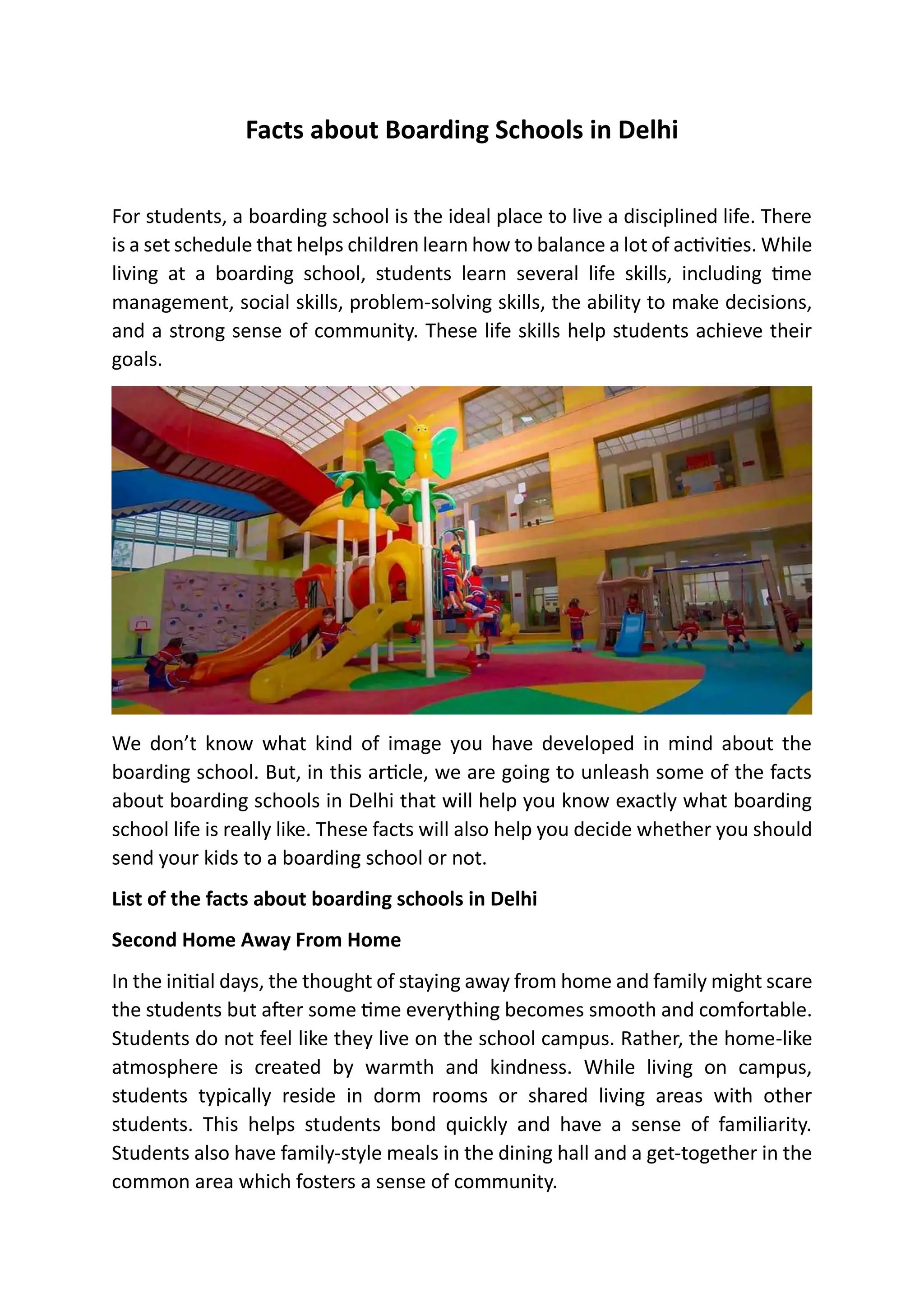 Facts about Boarding Schools in Delhi.pdf