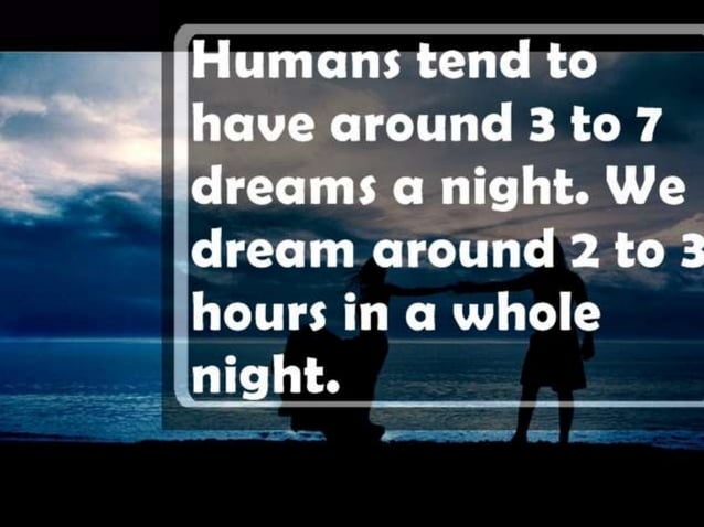 Facts about dream