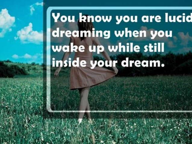 Facts about dream