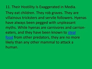 Facts about Hyenas.pptx | Free Download