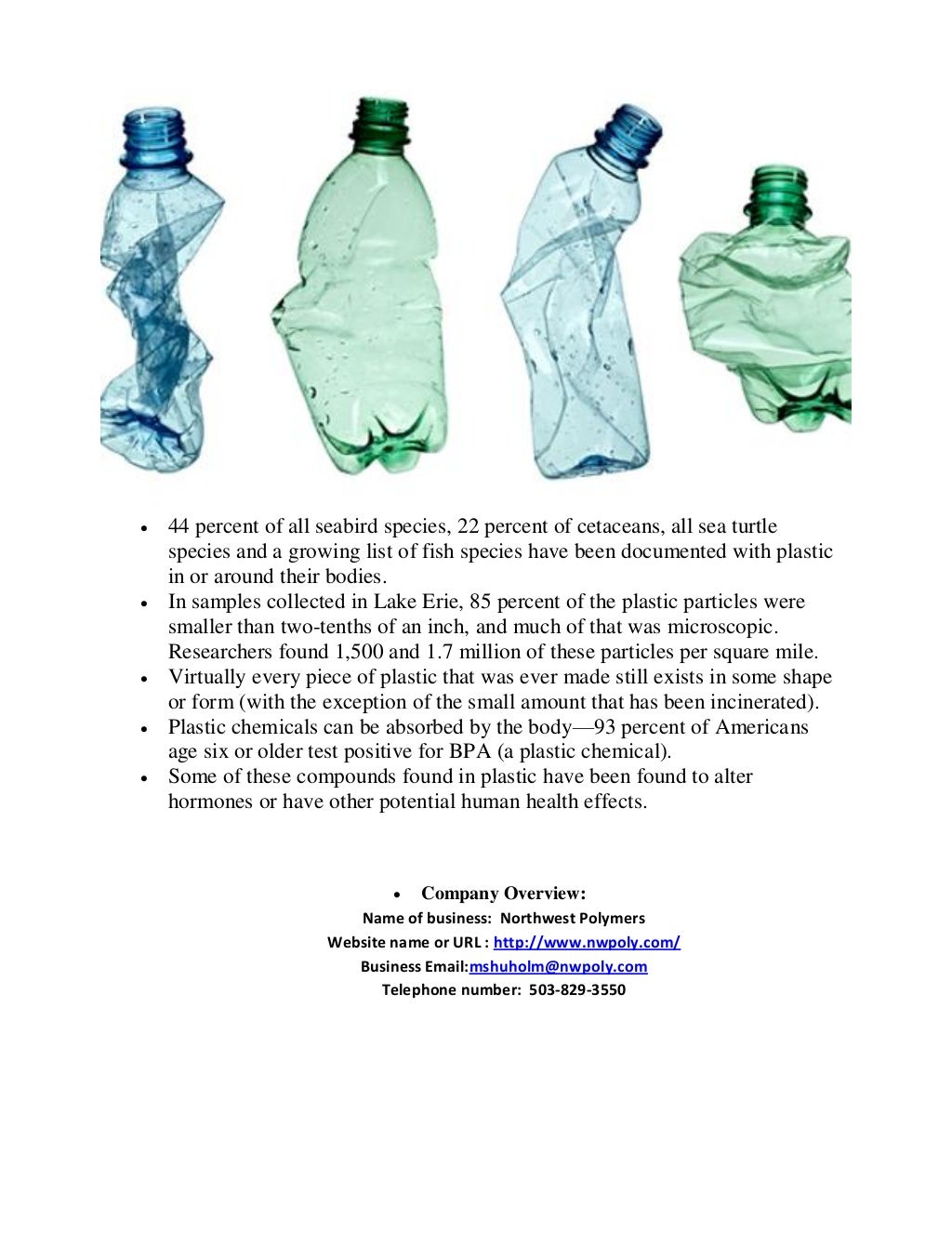 Facts About Plastic Pollution