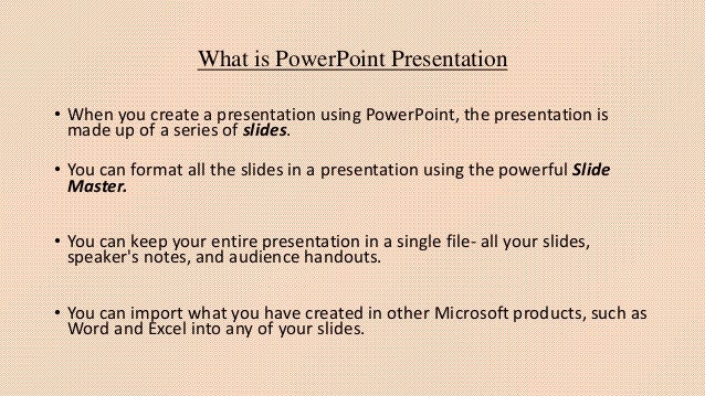 facts about powerpoint presentation what is powerpoint format