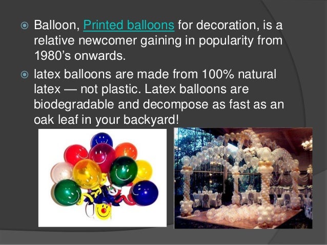 Facts about printed balloons