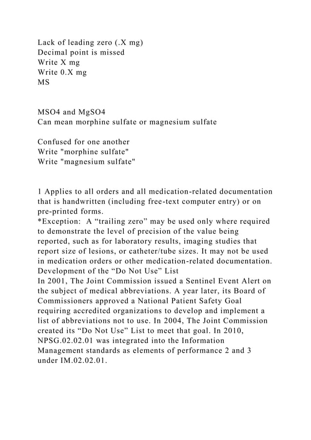 Facts about the official do not use list of abbreviationsjune docx