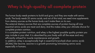 Facts about whey protein