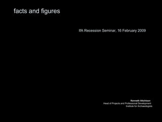 [object Object],[object Object],[object Object],facts and figures IfA Recession Seminar, 16 February 2009 