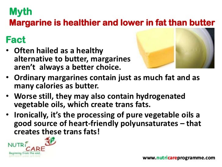 butter vs margarine facts