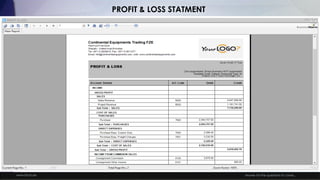 www.facts.ae Answer for the questions to come...
PROFIT & LOSS STATMENT
 