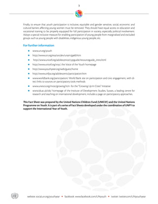 Fact sheet youth participation | PDF