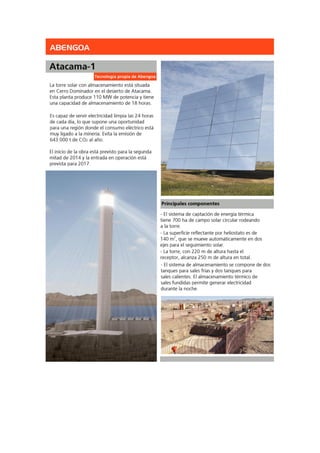 Atacama-1 con tecnología de Abengoa