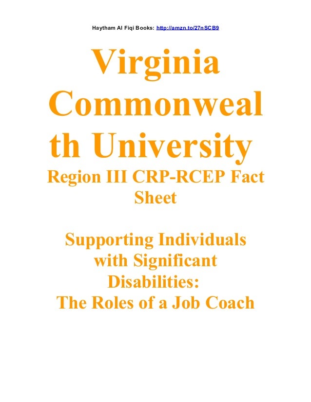 Virginia Commonwealth University Region III CRPRCEP Fact Sheet