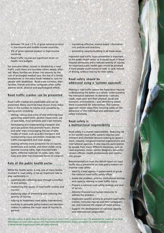 World report on road traffic injury prevention. | PDF