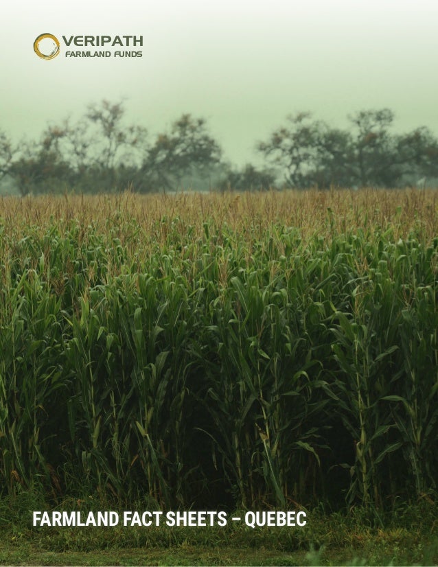 Canadian Farmland Quebec Provincial Fact Sheet