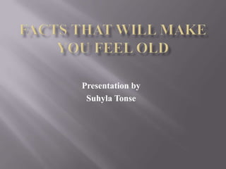 Presentation by
Suhyla Tonse

 