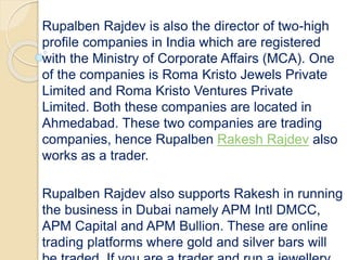 Rajdev Pune Facts To Know About Rupalben Rajdev – Spouse Of Rakesh Rajdev | PPTX