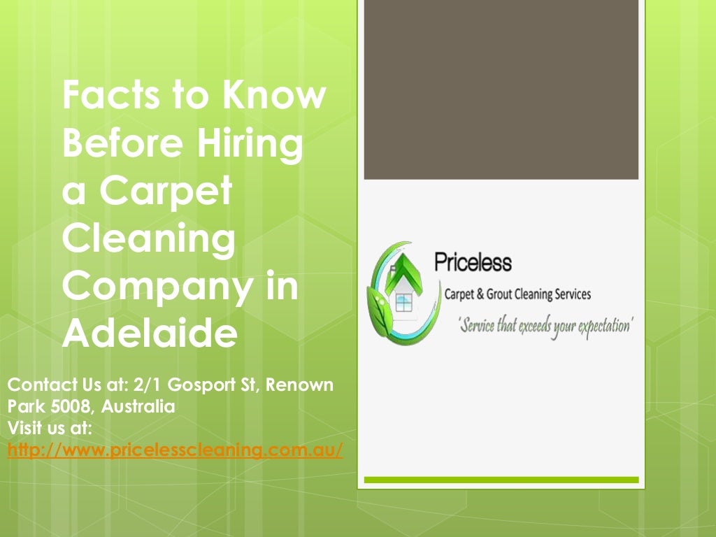 Facts to know before hiring a carpet cleaning Adelaide
