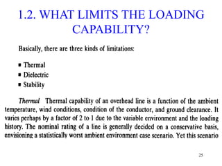 25
1.2. WHAT LIMITS THE LOADING
CAPABILITY?
 