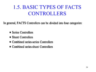 39
1.5. BASIC TYPES OF FACTS
CONTROLLERS
 