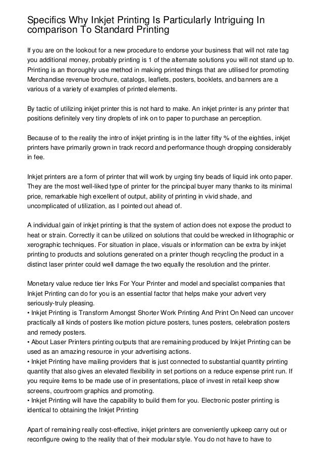 printer ink cost comparison