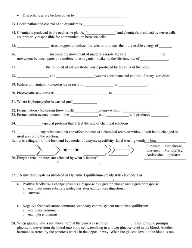 Biology Facts you need to know to pass the living environment regents