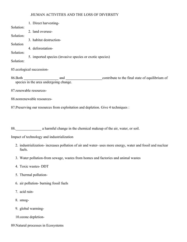 Biology Facts you need to know to pass the living environment regents