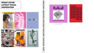 MOOD
BOARD
2
MOOD
BOARD
2MOOD
BOARD
2MOOD
BOARD
2
MOOD
BOARD
2
MOOD
FRONT COVER
LAYOUT VISUAL
INSPIRATION
 