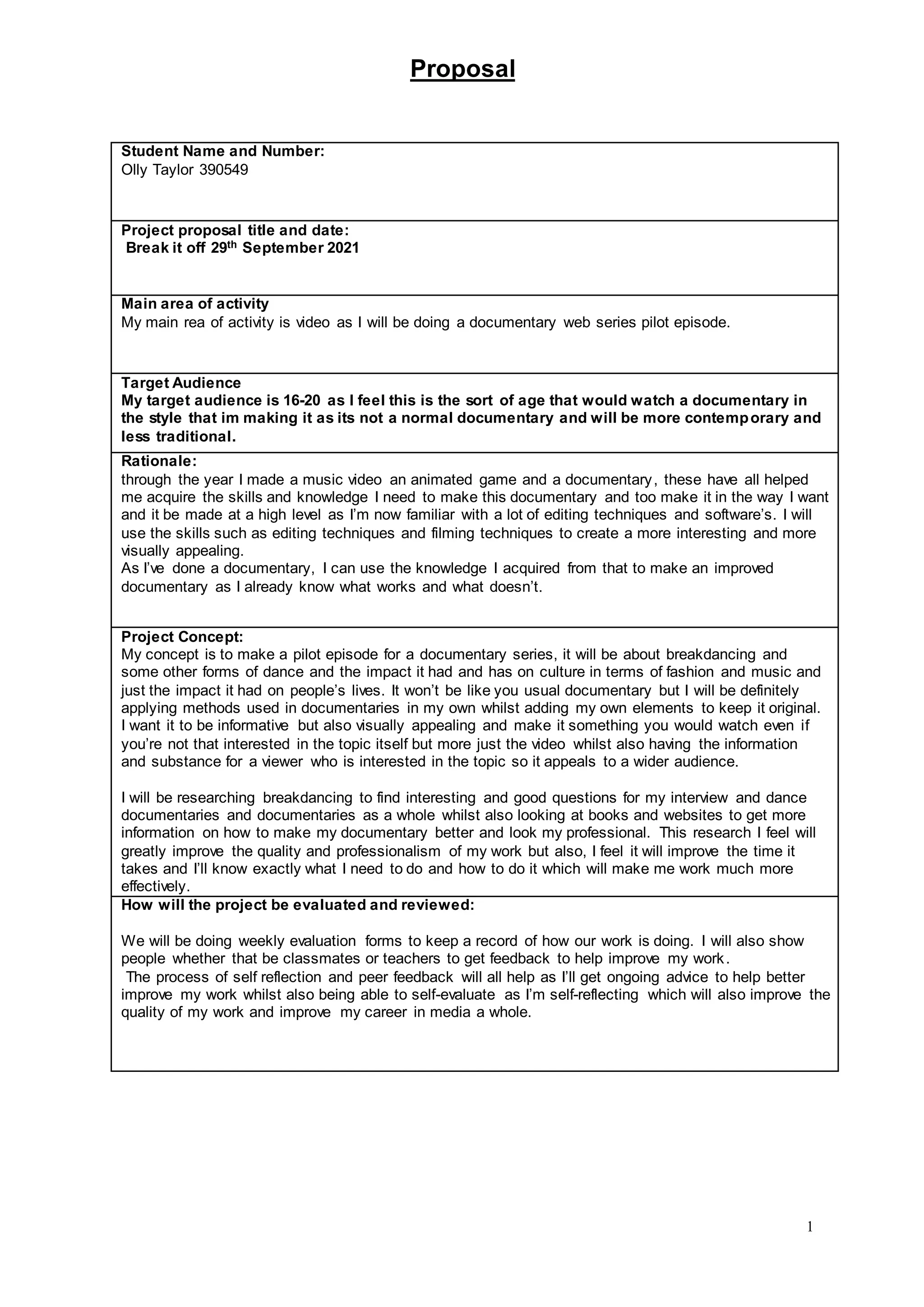 Factual Proposal PDF Free Download