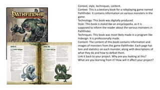 Factual research pro forma