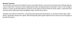 Factual research pro forma