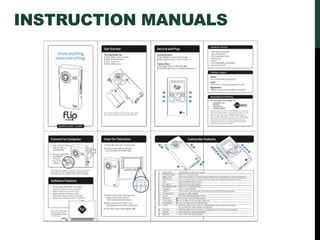 INSTRUCTION MANUALS
 