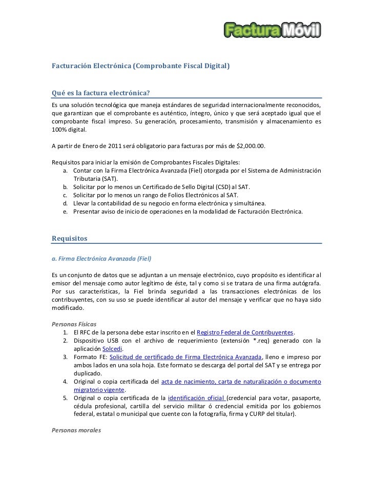 Pasos para implementar Factura Electronica