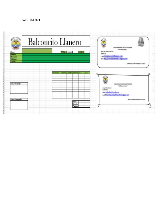 factura excel