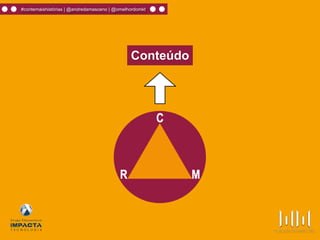 #contemaishistórias | @andredamasceno | @omelhordomkt
Conteúdo
 