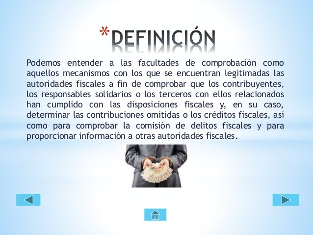 Facultades de comprobacion