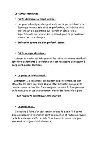 Quand est il trop tard pour avoir des points de suture