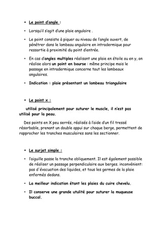 techniques de suture en chirurgie | DOCX