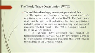 Wto Rounds Introduction to: International Trade Policy | PDF