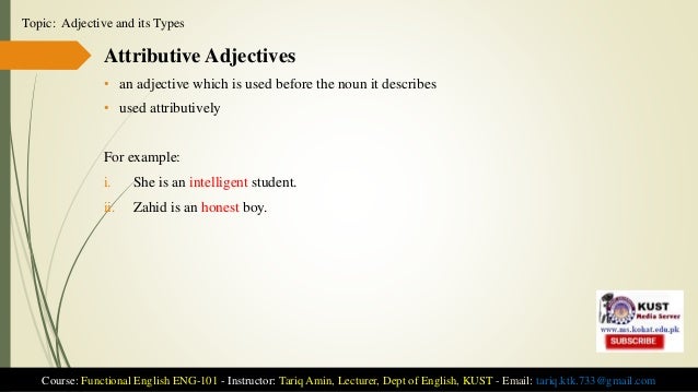 Топик: Adjective