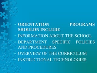 Faculty development programs in nursing | PPTX
