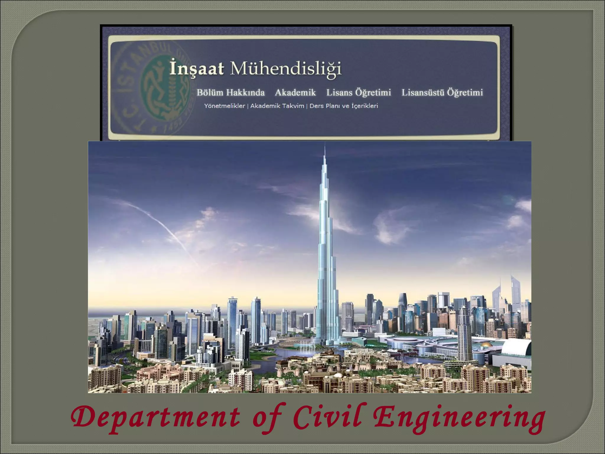 Department of Civil Engineering 