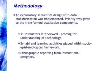 Impact of Pedagogical Training and Technical Support (n = 18 instructor and 512 students)