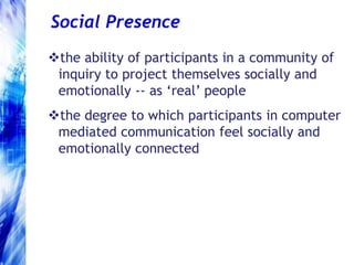 grounded in a collaborative constructivist view of higher education