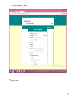 Faculty Feedback System
View record
28
 