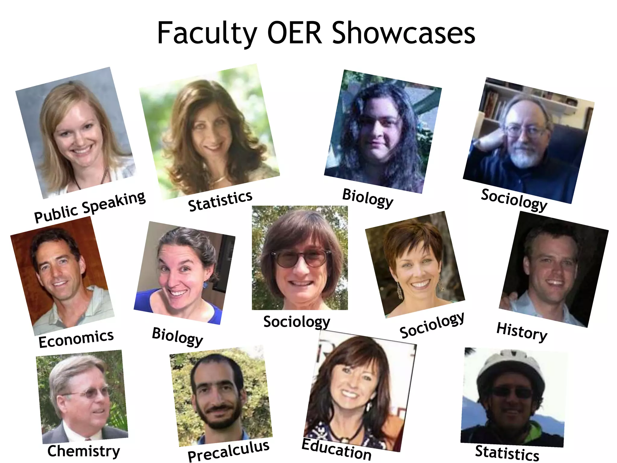 Sociology
Chemistry
Faculty OER Showcases
 
