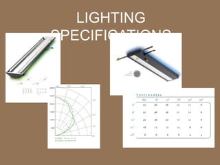 LIGHTING
SPECIFICATIONS
 