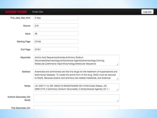 Building a Faculty Publications Database | PPT