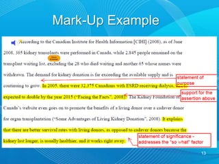 …Commenting StrategiesUse text mark-up for specific grammar, punctuation etc.  Use mark-up tools - customized stamps, highlighting, callout, arrows...Can insert attachments.Include rubrics.Other uses - summarizing/weaving discussions, exam review12