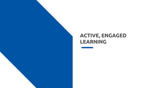 ACTIVE, ENGAGED
LEARNING
 