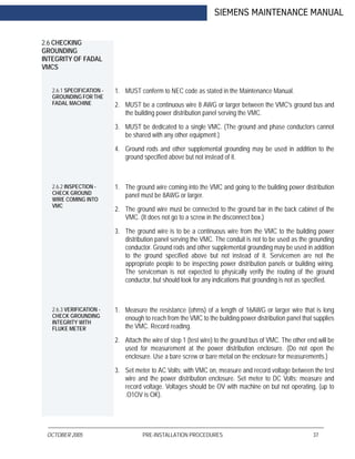 Fadal Siemens Maintenance Manual | PDF